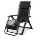 Contemporary Indoor Recliner Chair in Metal Rocker Base with Arms Bright Black Clearhalo 'Chairs & Seating' 'furn' 'furn_recliners' 'Furniture' 'Living Room Furniture' 'Recliners' 7616970