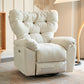 Faux Leather Wing Chair Recliner Adjustable Wingback Recliner with Tufted Back
