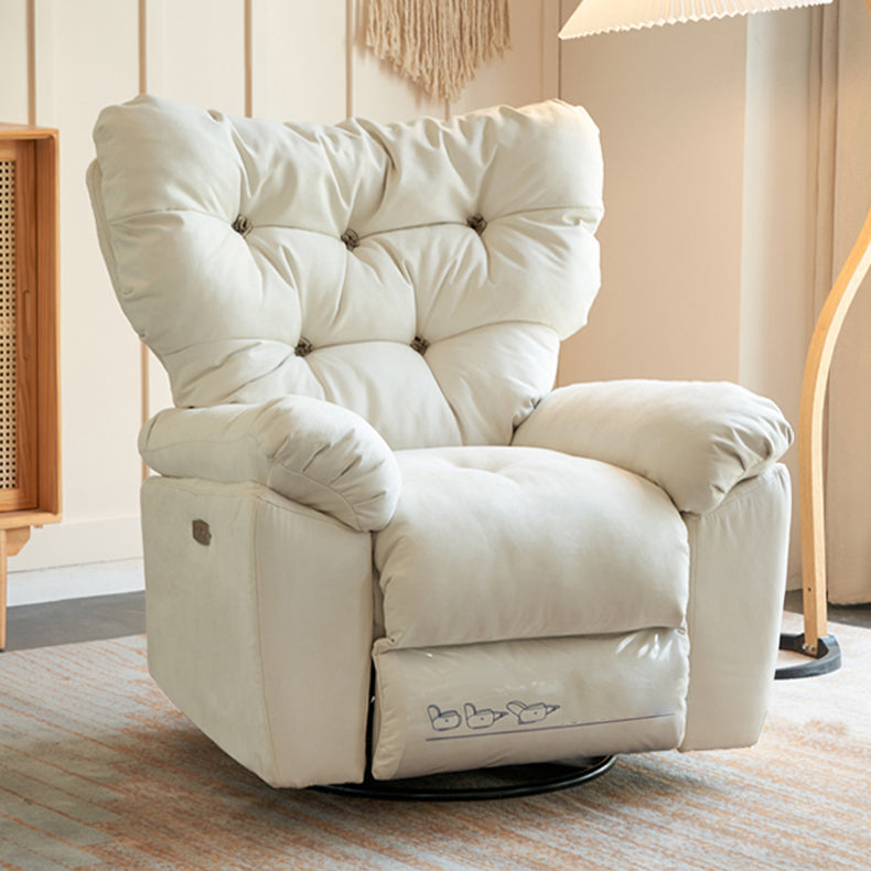 Recliner a Wingback regolabile in finta sedia in pelle in pelle con la schiena trapuntata