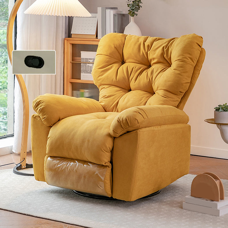 Recliner a Wingback regolabile in finta sedia in pelle in pelle con la schiena trapuntata