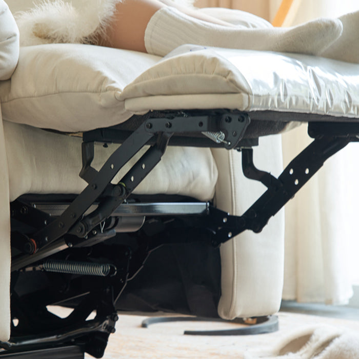 Recliner a Wingback regolabile in finta sedia in pelle in pelle con la schiena trapuntata