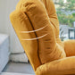 Faux Leather Wing Chair Recliner Adjustable Wingback Recliner with Tufted Back