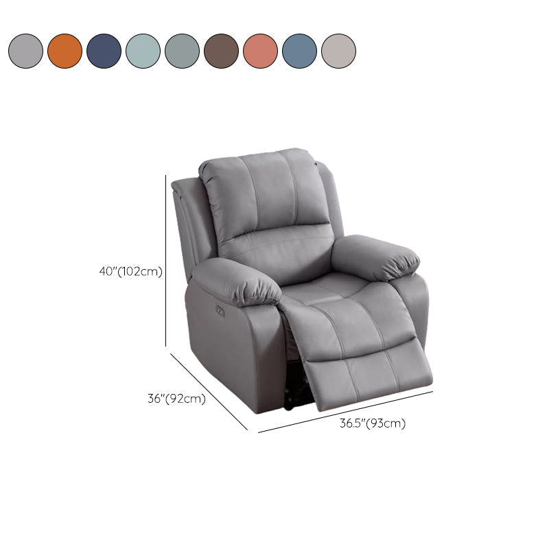 Sedia reclinabile regolabile reclinabile standard in pelle con supporto lombare