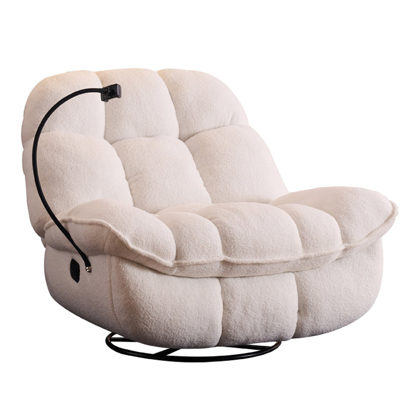 メタルリクライニングチェアリクライニングチェアスイベルロッカーリクライニングチェア椅子の固体色