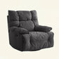 Microsuede Recliner Chair Recliner Swivel Rocker Recliner Chair Solid Color Gray Standard (No Motion) Clearhalo 'Chairs & Seating' 'furn' 'furn_recliners' 'Furniture' 'Living Room Furniture' 'Recliners' 7617191