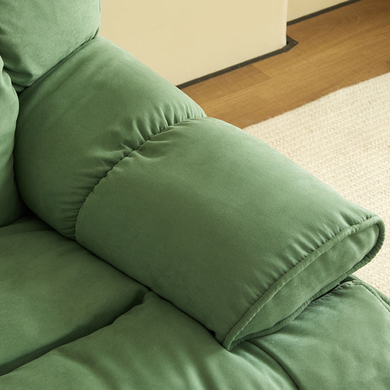 Microsuede Recliner Chair Recliner Swivel Rocker Recliner Chair Solid Color Clearhalo 'Chairs & Seating' 'furn' 'furn_recliners' 'Furniture' 'Living Room Furniture' 'Recliners' 7617195