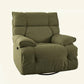 Microsuede Recliner Chair Recliner Swivel Rocker Recliner Chair Solid Color Dark Green Standard (No Motion) Clearhalo 'Chairs & Seating' 'furn' 'furn_recliners' 'Furniture' 'Living Room Furniture' 'Recliners' 7617201