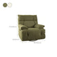 Microsuede Recliner Chair Recliner Swivel Rocker Recliner Chair Solid Color Clearhalo 'Chairs & Seating' 'furn' 'furn_recliners' 'Furniture' 'Living Room Furniture' 'Recliners' 7617203