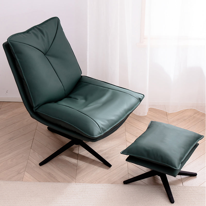 Faux Leather Standard Recliner Swivel Base Recliner Chair Solid Color Clearhalo 'Chairs & Seating' 'furn' 'furn_recliners' 'Furniture' 'Living Room Furniture' 'Recliners' 7617221