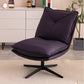Faux Leather Standard Recliner Swivel Base Recliner Chair Solid Color Deck Chair Violet Clearhalo 'Chairs & Seating' 'furn' 'furn_recliners' 'Furniture' 'Living Room Furniture' 'Recliners' 7617225