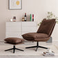 Faux Leather Standard Recliner Swivel Base Recliner Chair Solid Color Clearhalo 'Chairs & Seating' 'furn' 'furn_recliners' 'Furniture' 'Living Room Furniture' 'Recliners' 7617228