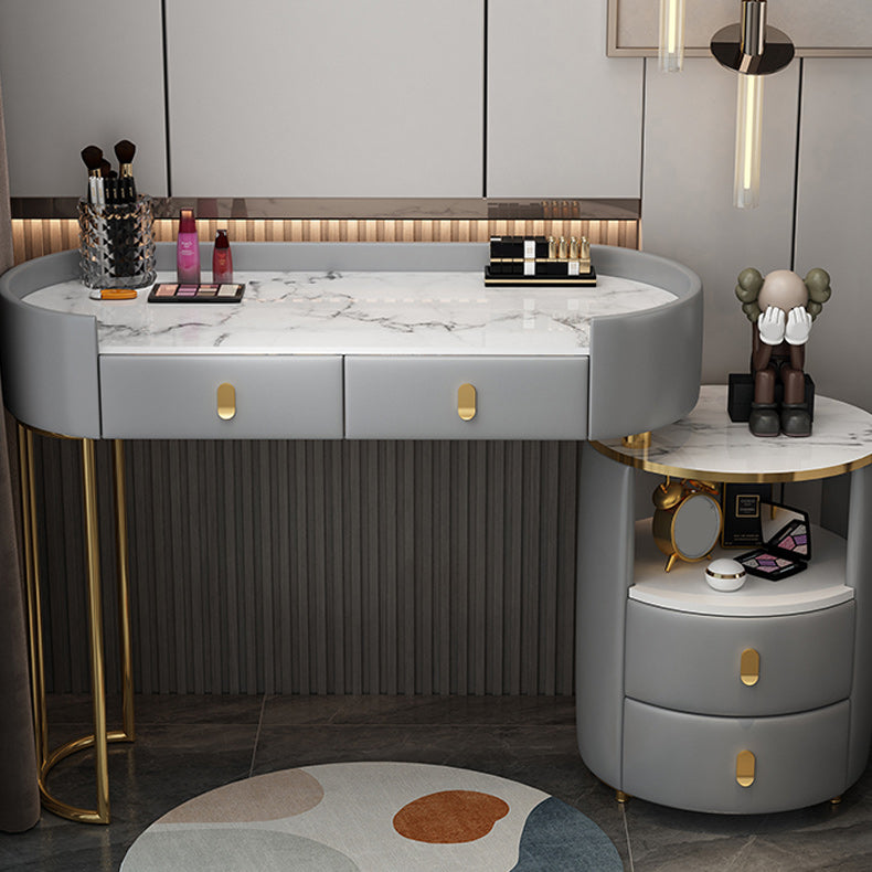 Adjustable Makeup Counter Lights Vanity Dressing Table with Drawer