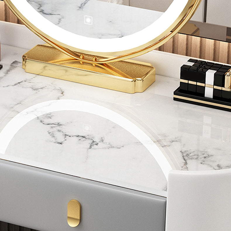 Adjustable Makeup Counter Lights Vanity Dressing Table with Drawer