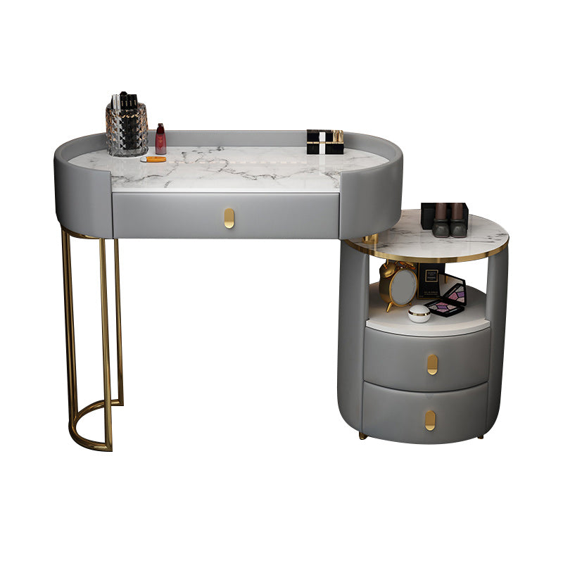 Adjustable Makeup Counter Lights Vanity Dressing Table with Drawer