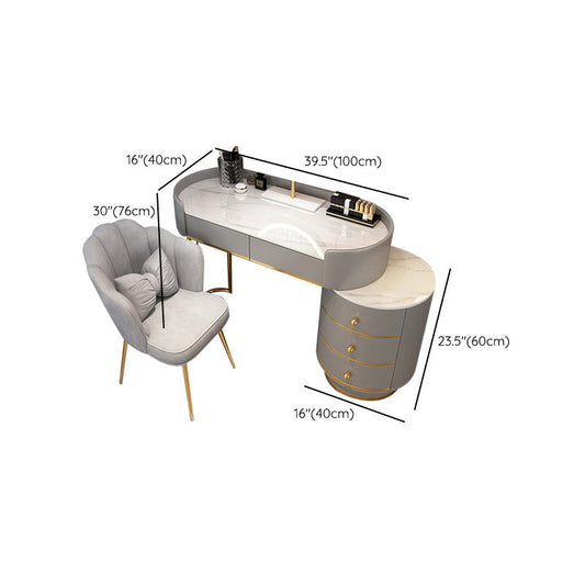 Adjustable Makeup Counter Lights Vanity Dressing Table with Drawer