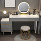 Tavolo da toeletta da toeletta per specchio a specchio accontentato per trucco regolabile con cassetti