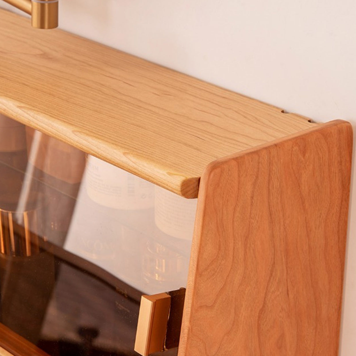 16" Wide Contemporary Vanity Table Solid Wood Make-up Vanity with Drawer Clearhalo 'Bedroom Furniture' 'furn' 'furn_makeup_vanities' 'Furniture' 'Makeup Vanities' 'makeup_vanities' 7617349