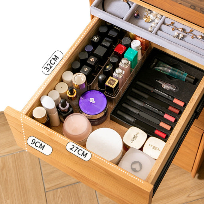 16" Wide Contemporary Vanity Table Solid Wood Make-up Vanity with Drawer Clearhalo 'Bedroom Furniture' 'furn' 'furn_makeup_vanities' 'Furniture' 'Makeup Vanities' 'makeup_vanities' 7617350