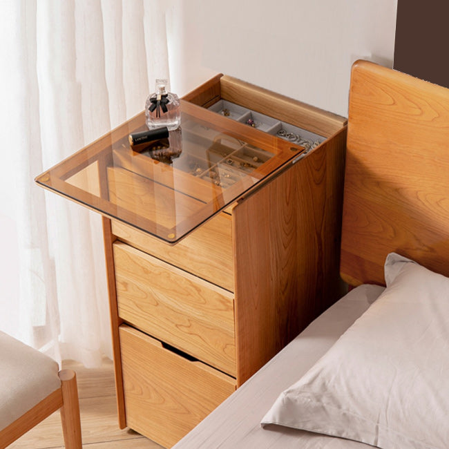 16" Wide Contemporary Vanity Table Solid Wood Make-up Vanity with Drawer Clearhalo 'Bedroom Furniture' 'furn' 'furn_makeup_vanities' 'Furniture' 'Makeup Vanities' 'makeup_vanities' 7617353