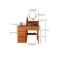 16" Wide Contemporary Vanity Table Solid Wood Make-up Vanity with Drawer Clearhalo 'Bedroom Furniture' 'furn' 'furn_makeup_vanities' 'Furniture' 'Makeup Vanities' 'makeup_vanities' 7617354