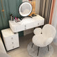 Solid Wood Makeup Counter Adjustable Mirror Vanity Dressing Table with Drawer
