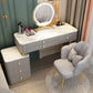 Solid Wood Makeup Counter Adjustable Mirror Vanity Dressing Table with Drawer