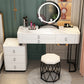 Solid Wood Makeup Counter Adjustable Mirror Vanity Dressing Table with Drawer