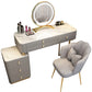 Solid Wood Makeup Counter Adjustable Mirror Vanity Dressing Table with Drawer