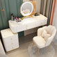 Solid Wood Makeup Counter Adjustable Mirror Vanity Dressing Table with Drawer