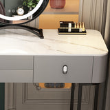 Solid Wood Makeup Counter Adjustable Mirror Vanity Dressing Table with Drawer