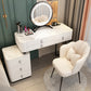 Solid Wood Makeup Counter Adjustable Mirror Vanity Dressing Table with Drawer