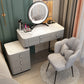 Solid Wood Makeup Counter Adjustable Mirror Vanity Dressing Table with Drawer