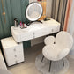 Solid Wood Makeup Counter Adjustable Mirror Vanity Dressing Table with Drawer