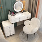 Solid Wood Makeup Counter Adjustable Mirror Vanity Dressing Table with Drawer