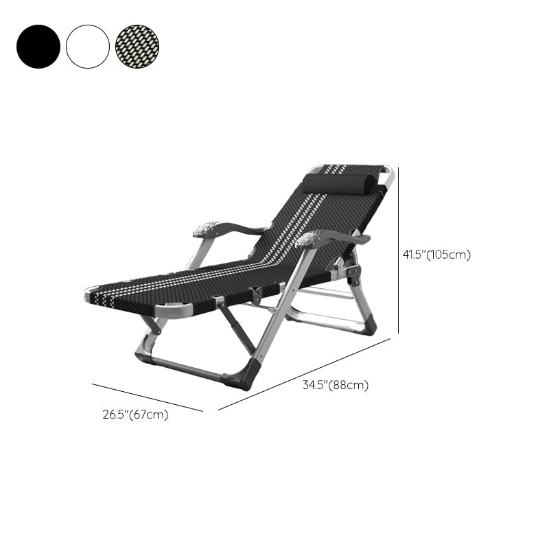 Sedia reclinabile reclinabile reclinabile standard con base in metallo argento