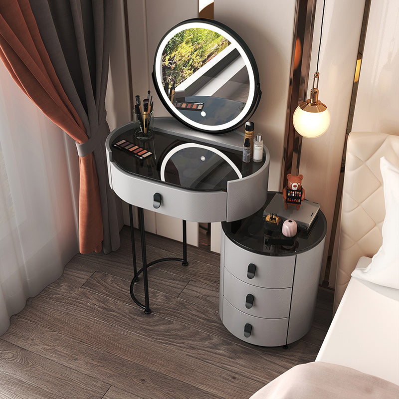 鏡のメイクアップカウンターライトミラーバニティドレッシングテーブル付きのドレッシングテーブル
