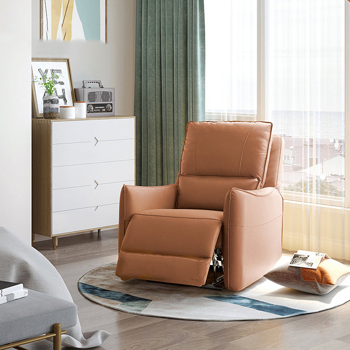 Supporto lombare reclinabile sedia a sdraio in pelle genuina