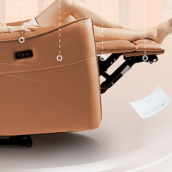 Lumbalunterstützung Liege echte Lederpositionsperre Leckerbaumstuhl