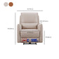 Lumbar Support Recliner Genuine Leather Position Lock Recliner Chair