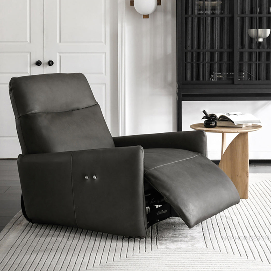 Solid Color Recliner Chair Metal Fram Swivel Rocker Standard Recliner Clearhalo 'Chairs & Seating' 'furn' 'furn_recliners' 'Furniture' 'Living Room Furniture' 'Recliners' 7617924