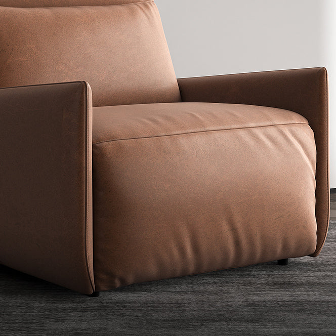 Solid Color Recliner Chair Metal Fram Swivel Rocker Standard Recliner Clearhalo 'Chairs & Seating' 'furn' 'furn_recliners' 'Furniture' 'Living Room Furniture' 'Recliners' 7617926