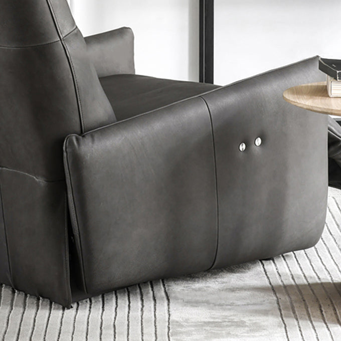 Solid Color Recliner Chair Metal Fram Swivel Rocker Standard Recliner Clearhalo 'Chairs & Seating' 'furn' 'furn_recliners' 'Furniture' 'Living Room Furniture' 'Recliners' 7617929