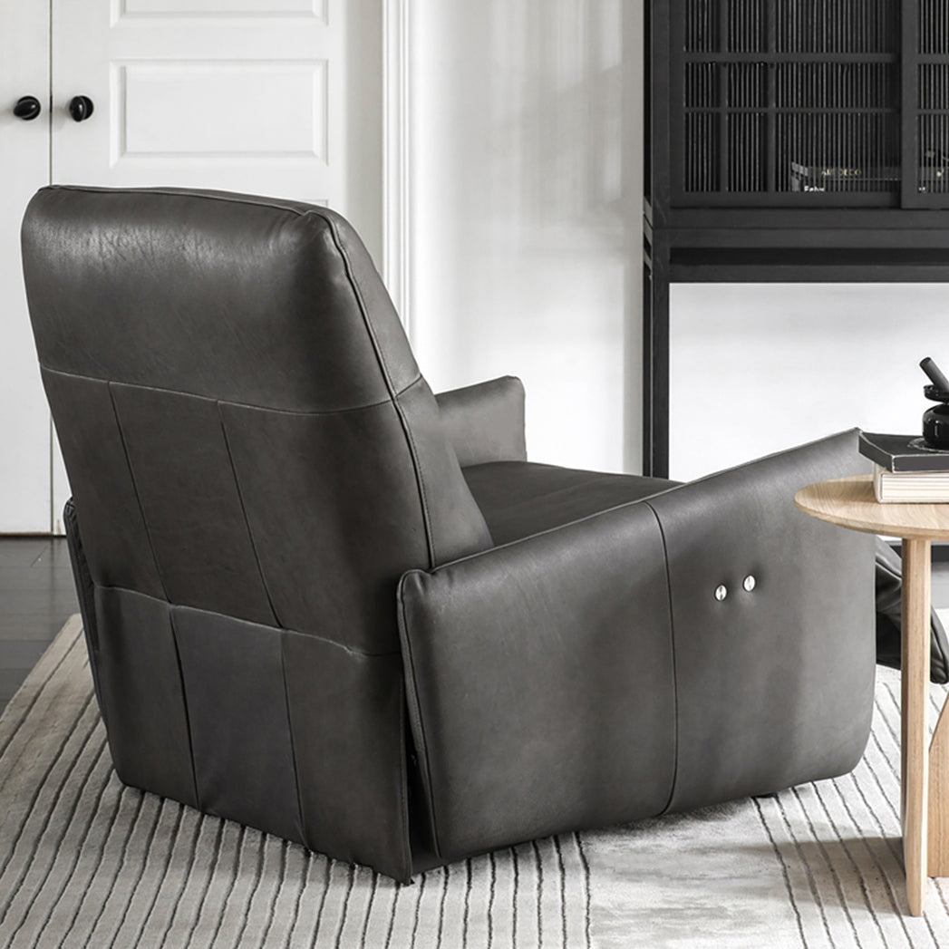 Solid Color Recliner Chair Metal Fram Swivel Rocker Standard Recliner Clearhalo 'Chairs & Seating' 'furn' 'furn_recliners' 'Furniture' 'Living Room Furniture' 'Recliners' 7617930