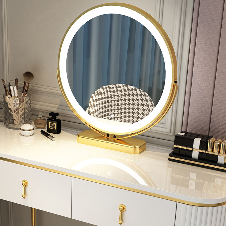 Wooden Vanity Desk Storage Box Vanity Makeup Vanity Set for Bedroom