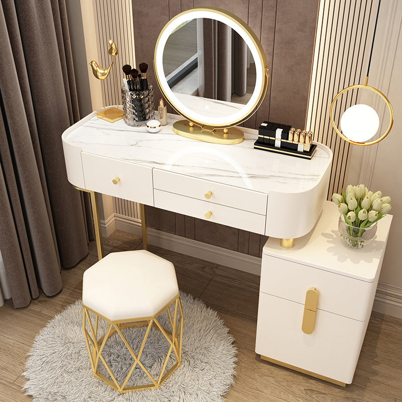 Glam Glam Vanity Driping da letto per camera da letto Scrivania con campeggio con cassetto