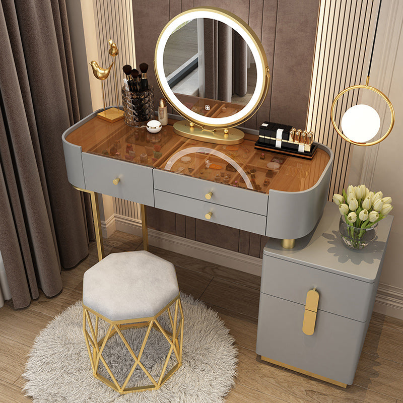 Glam Glam Vanity Driping da letto per camera da letto Scrivania con campeggio con cassetto