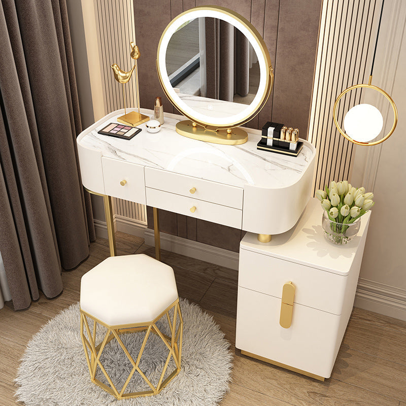 Glam Glam Vanity Driping da letto per camera da letto Scrivania con campeggio con cassetto