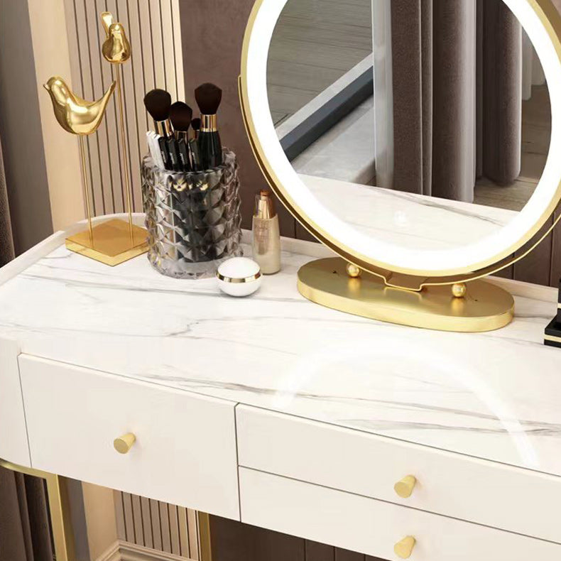 Glam Glam Vanity Driping da letto per camera da letto Scrivania con campeggio con cassetto