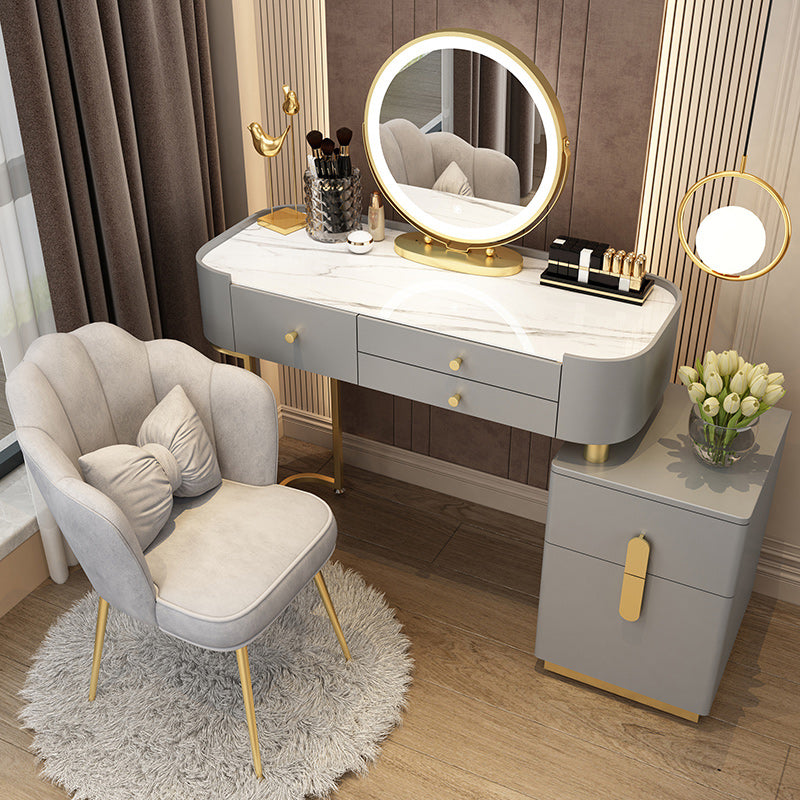 Glam Glam Vanity Driping da letto per camera da letto Scrivania con campeggio con cassetto