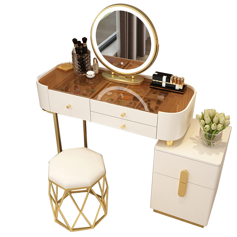 Glam Glam Vanity Driping da letto per camera da letto Scrivania con campeggio con cassetto